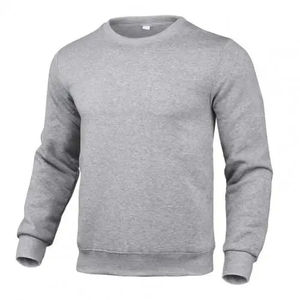 Sudaderas con capucha Unisex para hombre, sudadera informal para hombre, Color sólido que combina con todo, cuello redondo, puños acanalados, jersey para hombre, ropa de calle - Product Image 3