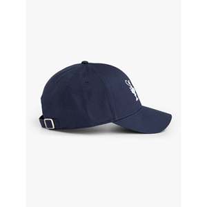 America's Cup 38 Navy Blue 5-Panel Hat Curved Brim Vintage Ethnic Style Twill Fashionable Letter <b>Leaf</b> Sporty Cappello Visiera - Product Image 2