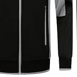 Survêtements délavés à l'acide pour hommes, ensembles de pantalons évasés brodés usés, survêtement zippé avec strass, téléchargé par Dress Sports - Product Image 3