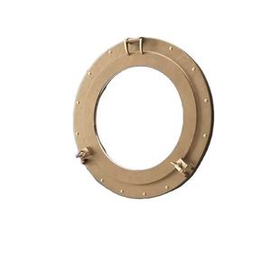 Espejo de ojo de buey recubierto de oro Nuevo espejo de ojo de buey de metal para decoración del hogar Nuevo espejo de pared en venta al por mayor Precio barato - Product Image 1