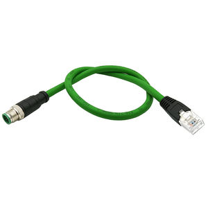 Cable Ethernet Blindado M12 <span class=keywords><strong>de</strong></span> 8 Pines, Código A, Macho a RJ45 Cat6a, Impermeable, para Cámara Industrial - Product Image 3