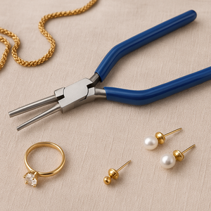 คีมทำจี้เหล็กเยอรมันคุณภาพสูง ขนาด 7 นิ้ว สีฟ้า สำหรับทำเครื่องประดับ>เครื่องมือและอุปกรณ์ทำเครื่องประดับ - Product Image 2