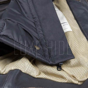 แจ็กเก็ตหนังมอเตอร์ไซด์สำหรับฝึกซ้อมเสื้อแจ็กเก็ตมอเตอร์ไซด์หนัง100% แท้บริการ OEM - Product Image 5