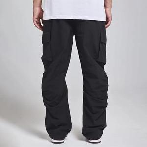 2024 personnalisé hommes Street Style Joggers toile pantalons décontractés avec poche pour garçons hommes empilés Joggers - Product Image 3