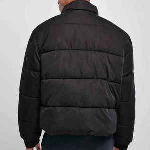 Veste d'hiver unisexe de haute qualité pour hommes Veste chaude coupe-vent à capuche avec fermeture à glissière Veste isolée décontractée imperméable de grande taille - Product Image 2