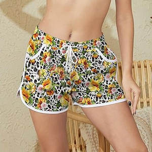 Pantalones cortos de playa con diseño de logotipo personalizado para mujer, pantalones cortos transpirables de secado rápido para adultos, pantalones cortos de verano para mujer - Product Image 5