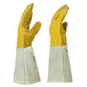 ถุงมือเชื่อมหนังวัวแบบหนาพิเศษ ทนความร้อน ป้องกัน TIG/MIG เป็นมิตรกับสิ่งแวดล้อม ระบายอากาศได้ดี ใช้ได้ทุกฤดู - Product Image 6