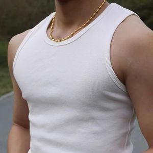 Débardeur de sport pour homme de haute qualité, débardeur de sport pour homme, logo personnalisé, coupe musclée, débardeurs côtelés, débardeur côtelé pour homme - Product Image 1