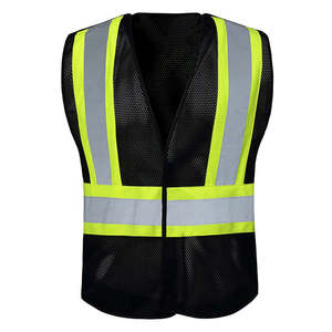 Customizable High Visibility Reflective Safety Vest Comfortable Modern Design with Water Proof Feature Price for <b>Construction</b> - Product Image 3