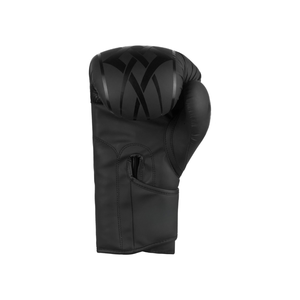 Gants de boxe noirs en PU à doigts entiers avec fermeture Velcro pour adultes de 14 ans et plus, unisexe, pour arts martiaux - Product Image 6