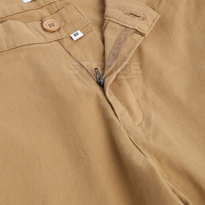 <b>Men</b> Casual Canvas Mid Waist Quick Dry Lightweight Eco-Friendly 100% Cotton Anti-Wrinkle Cargo Pants - Product Image 4