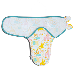 Polka Tots Pack de dos envolturas con estampado de jungla y ola-Multicolor - Product Image 5