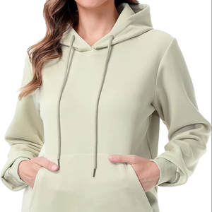 Sudadera con capucha activa ligera para mujer, sudadera suave y cómoda con estampado en relieve para deporte de invierno, entrenamiento para correr, bordado ODM - Product Image 1