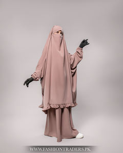 Nuevo Conjunto de Dos Piezas de Jilbab Sencillo y Recto para Mujer, Moda Islámica Modesta, Servicio OEM Disponible - Product Image 4