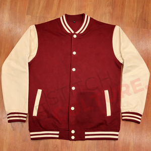 Veste universitaire en laine d'hiver de haute qualité pour hommes, coupe-vent, chaude, style baseball, brodée, en molleton, vente en gros - Product Image 5