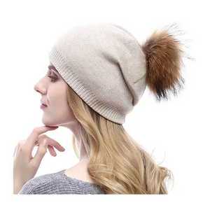 New Arrival Soft <b>plain</b> Detachable Beanie Pompom <b>Cap</b> acrylic Hat Baggy Slouchy 100% customized embroidery Logo <b>Cap</b> - Product Image 2
