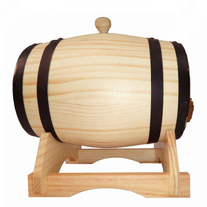 Vente en gros de tonneaux de vin en bois de chêne et de pin 15L personnalisés à prix réduit pour le stockage du vin tonneau en bois - Product Image 6