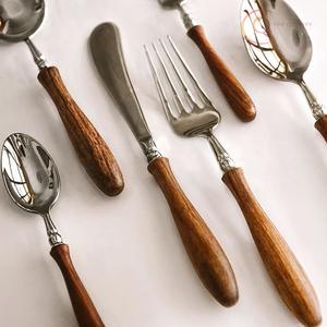 Natural Finish <b>Wooden</b> Cutlery Set Lightweight Strong Reusable <b>Utensils</b> for Home Hotel & Restaurant - Product Image 2