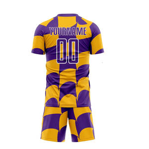 Tenue de sport de football personnalisée en usine avec maillot et short de football entièrement sublimés - Product Image 6