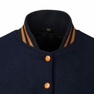 Chaqueta universitaria de alta calidad para hombres y mujeres, Mangas de cuero de chenilla bordadas, chaqueta universitaria de béisbol personalizada con letras - Product Image 3