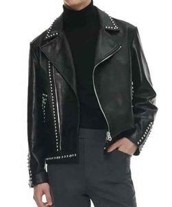 Tout nouveau personnalisé le plus populaire qualité personnalisé hommes fantaisie Stud veste Pakistan fait Top qualité moto Offre Spéciale vestes en cuir - Product Image 6