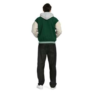 Hombres béisbol Varsity chaqueta diseño Logo verde oliva moda gran tamaño Letterman estética diseñador traje chaqueta universitaria para hombres - Product Image 4