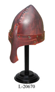 Casco bárbaro de cuero medieval/Casco de cuero/Casco de armadura Artículo de decoración de casco alemán antiguo decorativo de la mejor calidad - Product Image 5