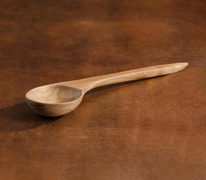 Handcrafted Premium Natural Wood Large Oval Serving Spoon Long Handle Cooking Utensil Non Scratch Mixer For <b>Nonstick</b> <b>Pots</b> - Product Image 2