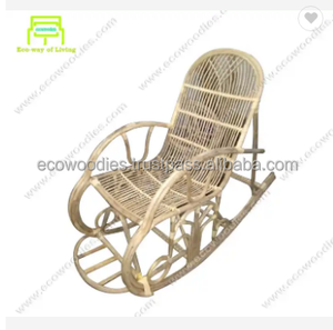 Sillón Reclinable de Bambú Natural para Jardín, Silla de Masaje de Madera Maciza Ecológica, Estilo Moderno de Mediados de Siglo, para Relajarse - Product Image 5