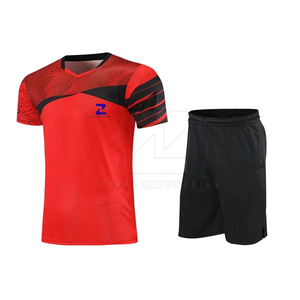 <b>Make</b> <b>Your</b> <b>Own</b> Custom Logo Front Position Eco-Friendly Quick Dry Breathable 100% Polyester Men's Adult Tennis Uniform Sets - Product Image 1