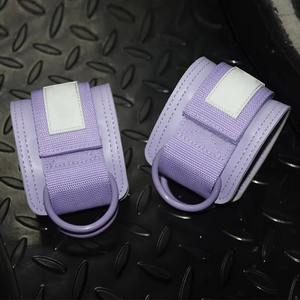 Correas de Tobillo Acolchadas de Neopreno OEM al por Mayor para Máquina de Cable, Tobilleras Ajustables Reforzadas con Anillo 3D para Piernas y Glúteos - Product Image 4