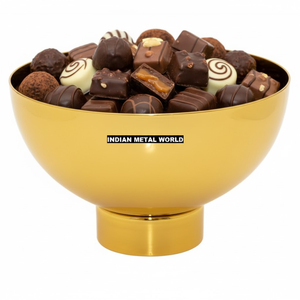 Bol à chocolat en argent gravé élégant, bol à chocolat en métal de qualité supérieure, parfait pour les cadeaux de mariage, les faveurs de fête - Product Image 4