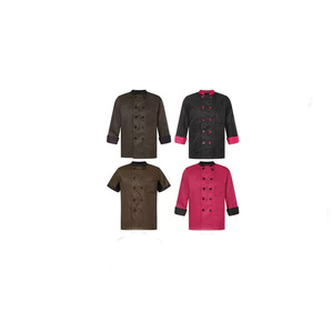 Abrigo de chef para mujer personalizado con estampado de algodón puro lavable fácil de usar de alta calidad con logotipo personalizado - Product Image 3
