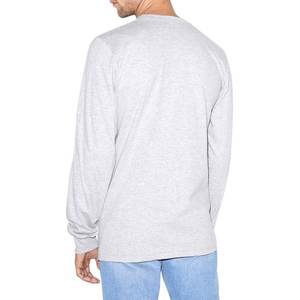 T-shirts pour hommes imprimés avec logo personnalisé vente en gros écologique 200g col en O à manches longues doux OEM Service fournisseur pakistanais 100% - Product Image 4