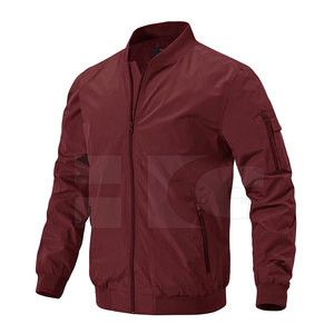 Blouson d'aviateur uni et vierge d'hiver sur mesure Blouson d'aviateur à logo personnalisé de couleur unie - Product Image 1
