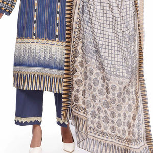 Broderie à la main sur la pelouse vêtements traditionnels indiens pakistanais Salwar Kameez robe musulmane robe d'été personnalisée pour femmes - Product Image 6