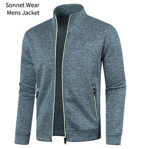 <b>Mens</b> <b>Lightweight</b> Full Zip <b>Jacket</b> with Stand Collar Soft Breathable - Product Image 5