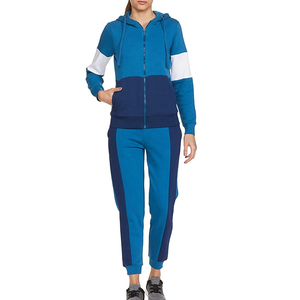 Conjunto deportivo de algodón cómodo para mujer, ropa informal para estar en casa o ir al gimnasio, con pantalones de cintura elástica. - Product Image 1