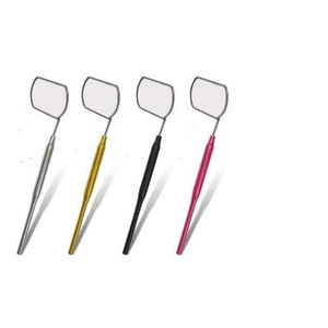 Miroir d'examen cosmétique professionnel mural, prix d'usine, personnalisé, compact, en acier inoxydable plaqué or, outil personnalisé - Product Image 1