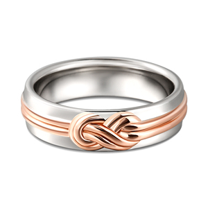 แหวนแฟชั่นผู้หญิงเงินสเตอร์ลิงดีไซน์ปมเชื่อมต่อตลอดกาล Jeulia - Product Image 1