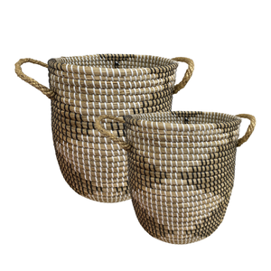 Chic Handmade Vietnamese <b>SEAGRASS</b> <b>LAUNDRY</b> <b>BASKET</b> Modern and Practical <b>Laundry</b> Organizer Many Sizes Customization - Product Image 1