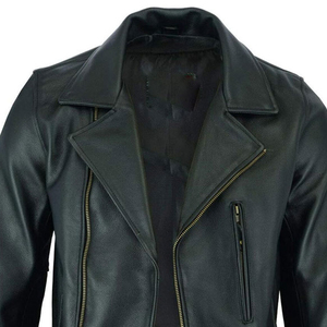 Veste en cuir pour homme, veste en cuir véritable de haute qualité pour le vélo, la conduite et la mode urbaine - Product Image 4