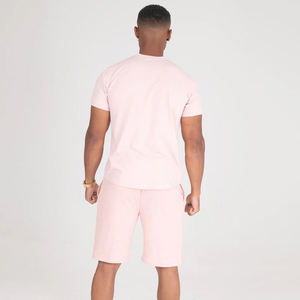 T-shirt court ensemble menthe vente en gros été nouveaux hommes décontracté shorts ensembles 2025 à manches courtes t-shirt Shorts solide survêtement ensemble - Product Image 2