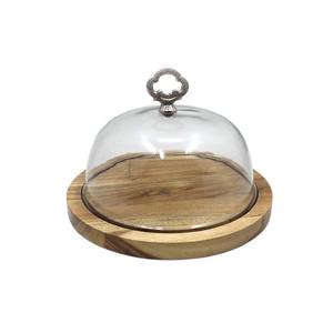 <b>Glass</b> <b>Cake</b> <b>Stand</b> Brown Color Natural Wood /Tiered Tray and Serving Tray for Wedding Decorative <b>Cake</b> <b>Stand</b> - Product Image 1