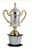 Vente directe d'usine World Metal Trophy Base en plastique Coupe de trophée combinée pour les compétitions de tournois sportifs
