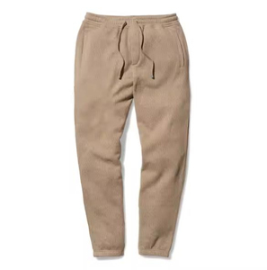 Pantalons de survêtement décontractés en toile épaisse, taille ample, style hip-hop, écologiques, à jambes larges, pour hommes, vente en gros - Product Image 1