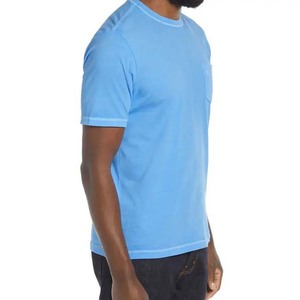 Venta al por mayor OEM personalizado liso en blanco sublimación poliéster hombres Ropa Camisetas de alta calidad Algodón Color sólido High Street Shirt - Product Image 3