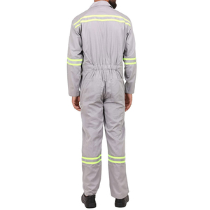 Uniforme de vêtements de travail de combinaisons antistatiques anti-flamme de coton pour les travailleurs de l'industrie de la construction - Product Image 2