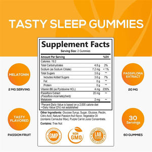 Comprimés de chewing-gum et de mélatonite pour enfant, prix d'usine, meilleur sommeil, sans sucre, 3Mg, <span class=keywords><strong>5</strong></span> <span class=keywords><strong>Mg</strong></span>, 10Mg - Product Image 2