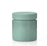 Pot en plastique transparent pour animaux de compagnie, rechargeable, hermétique, avec couvercle supérieur à sécurité enfant, résistant aux enfants, avec bouchon CRC, pour fleurs séchées, cosmétiques
